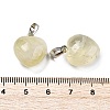 Natural Lemon Quartz Pendants G-J386-H18-P-3