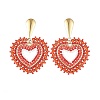 Glass Seed Bead Dangle Earrings EJEW-MZ00768-02-3