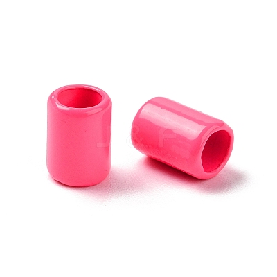 Column Rack Plating Spray Painted Alloy Beads for Jewelry Making PALLOY-F291-01A-1