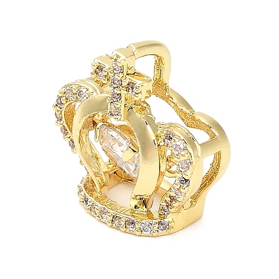 Brass Micro Pave Cubic Zirconia Pendants KK-L229-029G-1
