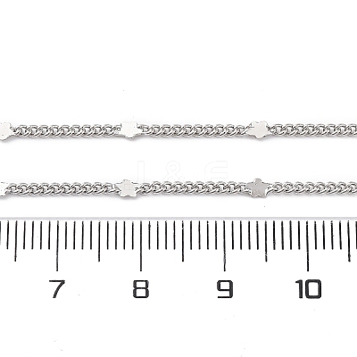 Brass Curb Chains Necklaces for Women NJEW-D302-09P-1