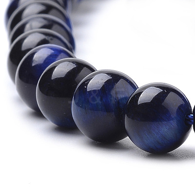 Natural Tiger Eye Beads Strands G-S259-03B-8mm-1