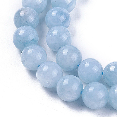 1 Strand Natural White Jade Bead Strands G-PA0002-63-1