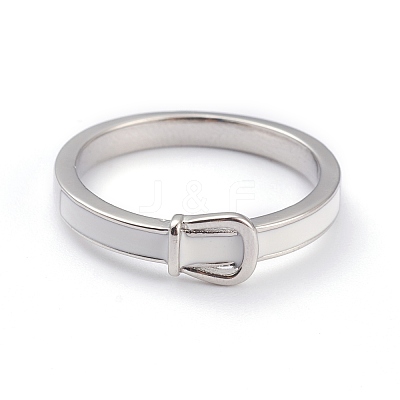 Brass Enamel Finger Rings RJEW-J074-04P-A-1
