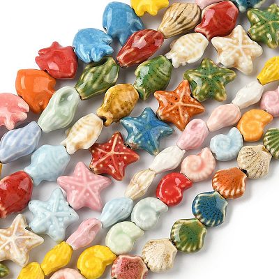 Handmade Porcelain Beads PORC-C006-02-1