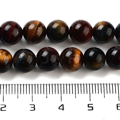 Natural Tiger Eye Beads Strands X-G-G448-8mm-21AB-1