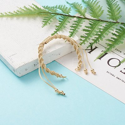 Adjustable Polyester Braided Cord Bracelet Making AJEW-JB00848-07-1