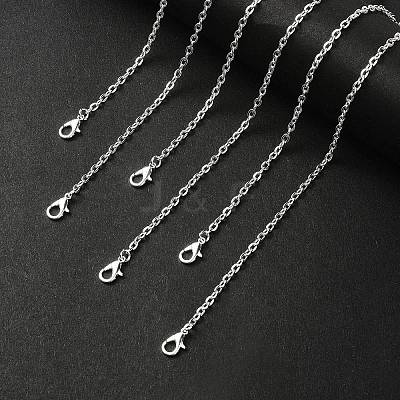 Iron Cable Chain Necklace Making MAK-YW0001-12-1