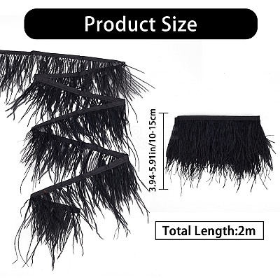 2M Fashion Ostrich Feather Cloth Strand Costume Accessories FIND-GF0004-66A-1