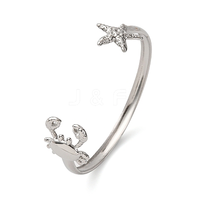 304 Stainless Steel Cuff Bangles for Women BJEW-C123-01A-P-1