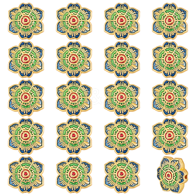 20Pcs Alloy Enamel Beads ENAM-PH0002-93-1