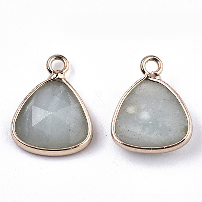 Natural Flower Amazonite Charms G-N326-48D-1