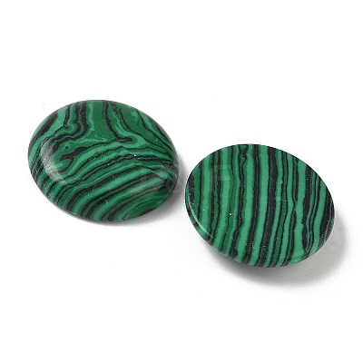Synthetic Malachite Cabochons G-C189-05D-1