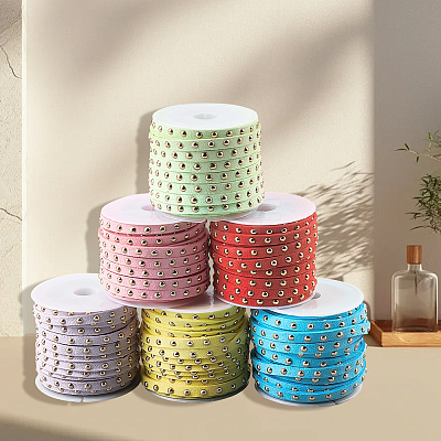 CALFOVERA 6 Rolls 6 Colors Faux Suede Cord LW-CL0001-02A-1