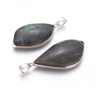 Natural Labradorite Pendants G-L524-01P-1
