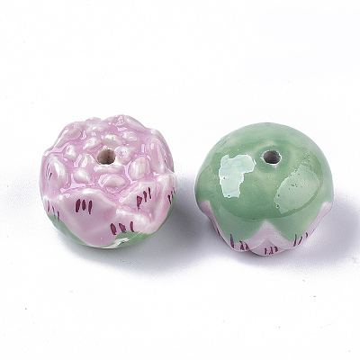 Handmade Porcelain Beads PORC-N004-A-67-1