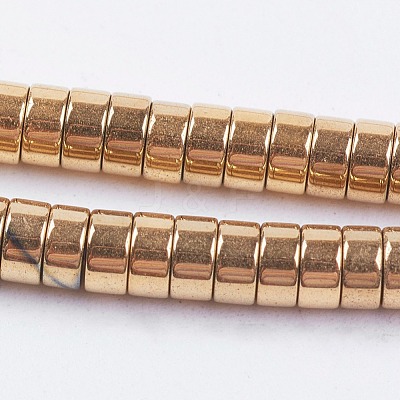 Electroplate Non-magnetic Synthetic Hematite Beads Strands G-I195-4mm-17-A-1