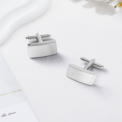 1 Pair Brass Cufflinks BUTT-LP0002-07P-1
