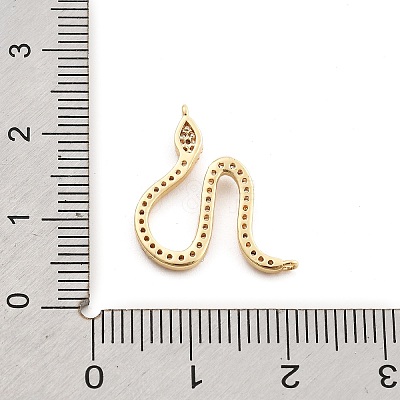 Brass Micro Pave Cubic Zirconia Pendants LS-KK-M321-01A-G-1