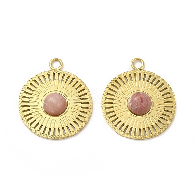 Natural Rhodonite Pendants STAS-J401-VC662-1