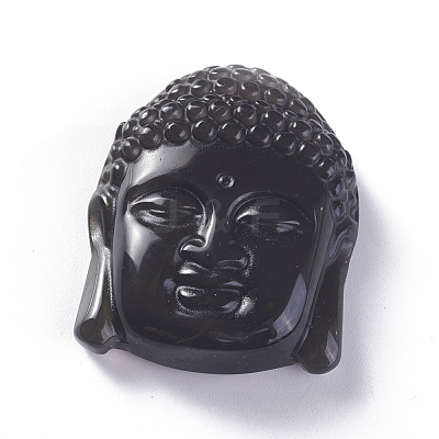 Natural Obsidian Pendants G-P418-05-1