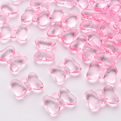 Transparent Acrylic Pendants TACR-T024-02BA-903-1