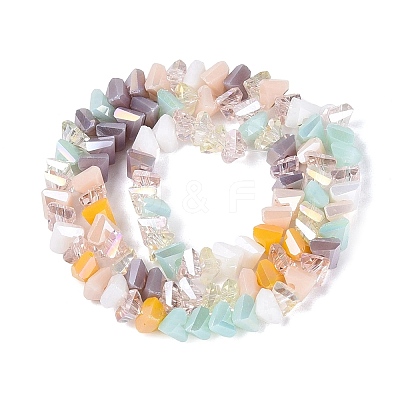 Mixed Styles Electroplate Glass Beads Strands EGLA-Q135-03A-C06-1