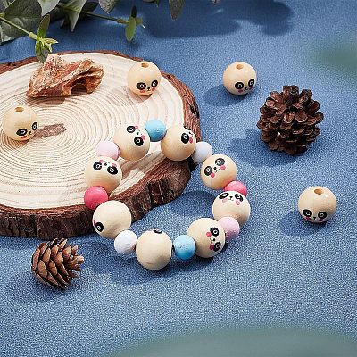 Natural Wood European Beads WOOD-PH0009-34-01B-1