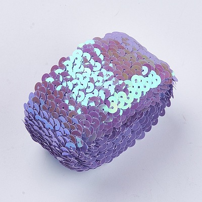 Plastic Paillette Elastic Beads PVC-WH001-A03-45mm-1