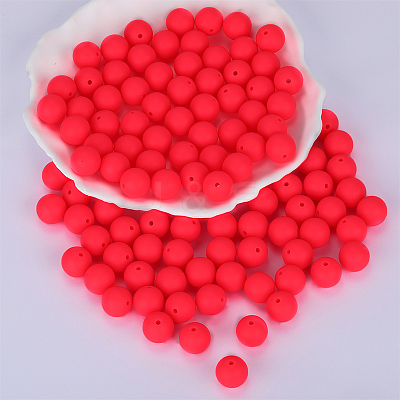 Round Silicone Focal Beads SI-JX0046A-03-1