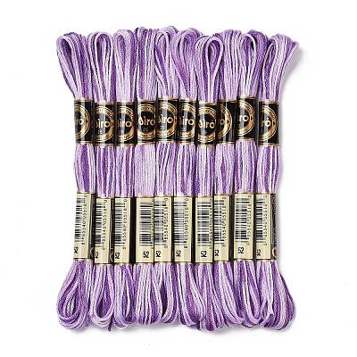 10 Skeins 6-Ply Polyester Embroidery Floss OCOR-K006-A34-1