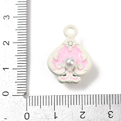 Spray Painted Alloy Pendants PALLOY-S038-07A-1