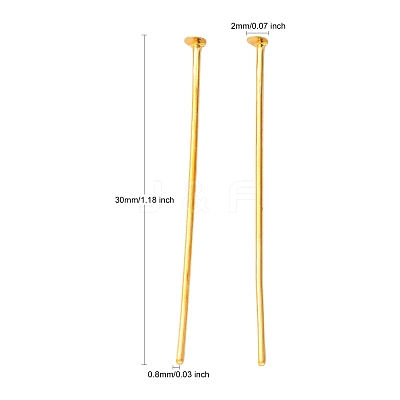 Iron Flat Head Pins X-NHPG30mm-1