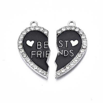 Alloy Enamel Split Pendant ENAM-S130-25A-1