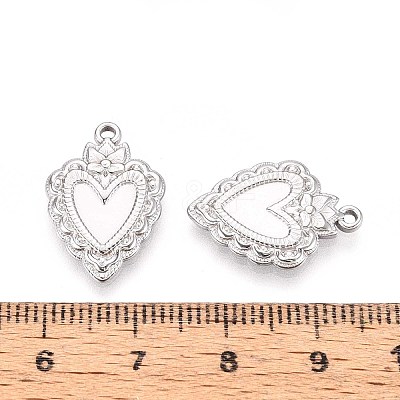 304 Stainless Steel Pendant Cabochon Settings STAS-T067-03P-1