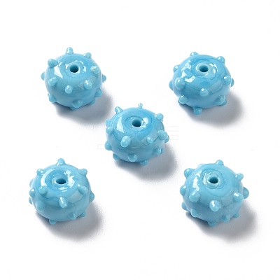 Handmade Bumpy Lampwork Beads LAMP-E023-06G-1