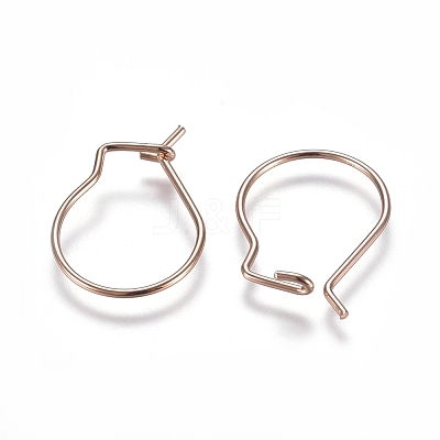 304 Stainless Steel Earring Findings LS-STAS-E484-65RG-1