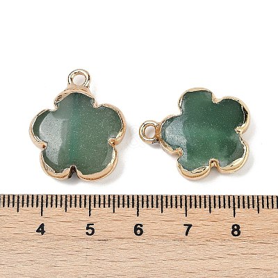 Natural Green Aventurine Pendants G-P566-01G-09-1