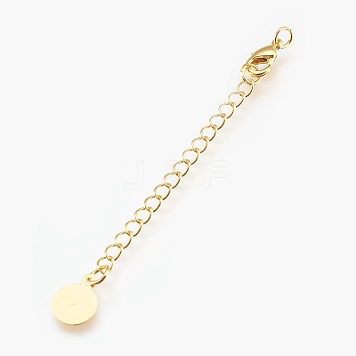 Eco-Friendly Brass Chain Extender LS-KK-I633-03G-NR-1