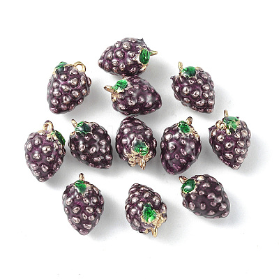 Brass Enamel Charms KK-G462-33LG-1