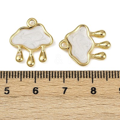 304 Stainless Steel Enamel Pendants STAS-L290-09G-1