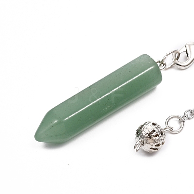 Natural Gemstone Pointed Dowsing Pendulums G-I284-E-1