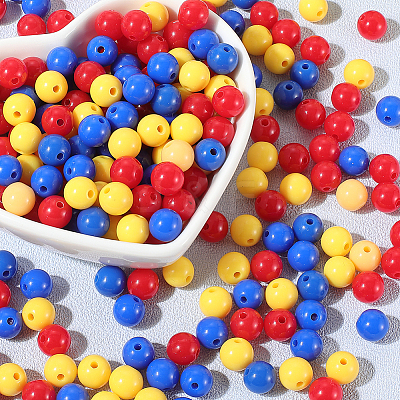 Opaque Acrylic Beads SACR-PA0001-04B-02-1