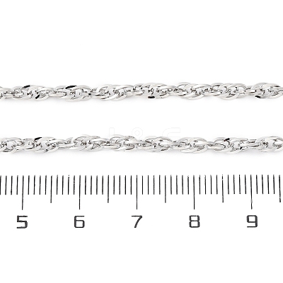 Brass Rope Chains Necklaces for Women NJEW-D302-62P-1
