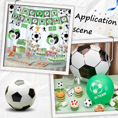Football Paper Cake Toppers AJEW-SC0002-75-1