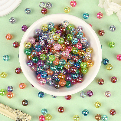 Eco-Friendly Transparent Acrylic Beads OACR-PA0001-30B-01-1