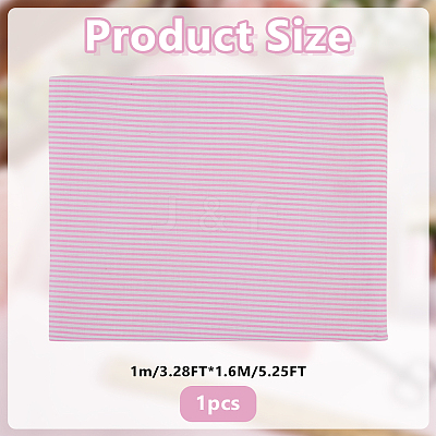 1Pc Stripe Pattern Cotton Fabric DIY-DR0002-63C-1