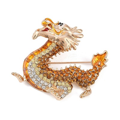 Dragon Alloy Rhinestones Brooches JEWB-S022-09A-1