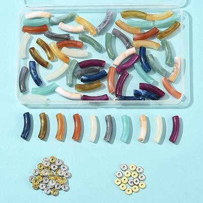 DIY Curved Tube Bracelet Making Kit DIY-FS0010-36-1