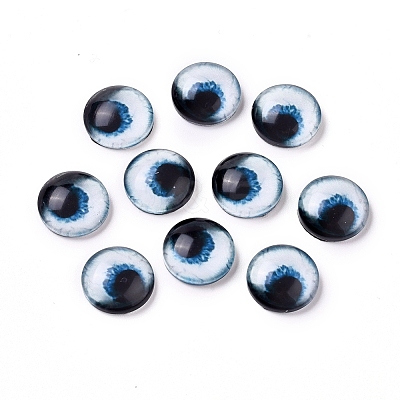 Glass Cabochons LS-GLAA-WH0015-22A-03-1